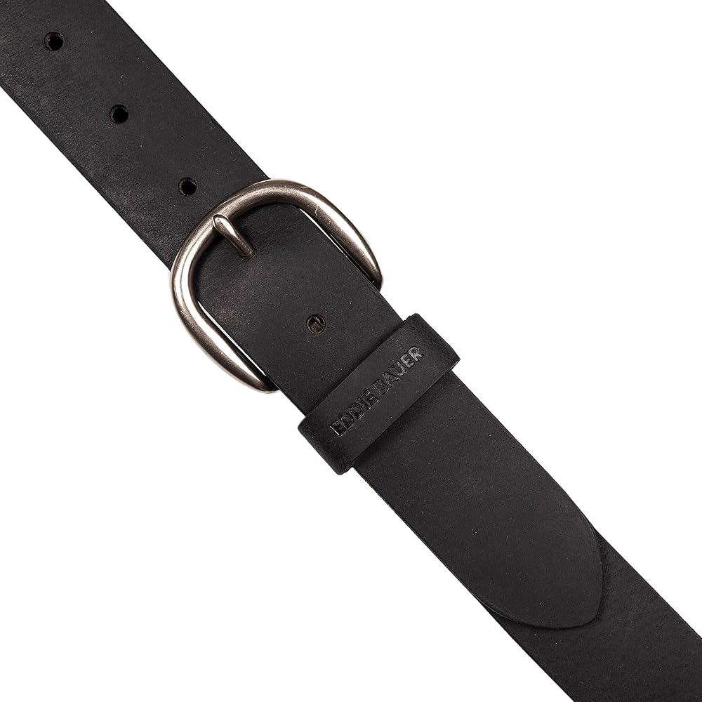 【USA製】Eddie Bauer ヴィンテージ レザーベルト ブラック 黒 10b28088d87841071733f5458d4f11